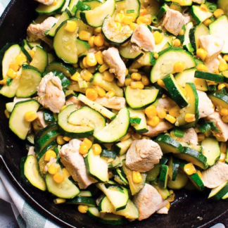 Homemade Dog Food Recipe #4 (Coconut Oil, Zucchini and Corn)