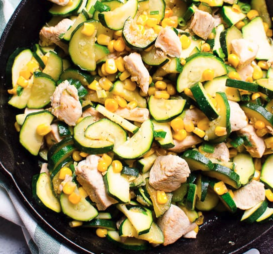 Homemade Dog Food Recipe #4 (Coconut Oil, Zucchini and Corn)