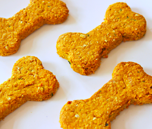 Pumpkin, Peanut Butter Pooch Biscuits