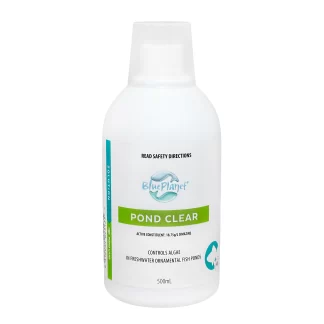 Blue Planet Pond Clear kills and prevents algae in freshwater ponds. Safe for fish and plants. Treats up to 12,500L. Buy now from Mindiampets.com.au.