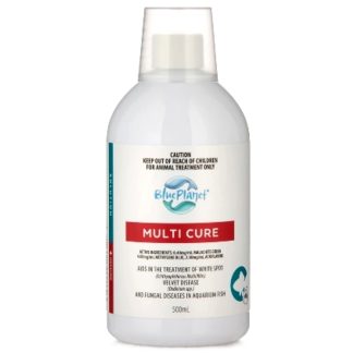 Treat white spot, velvet, and fungal infections in aquarium fish. Blue Planet Multi Cure is a broad-spectrum solution for freshwater tanks. Safe and effective.