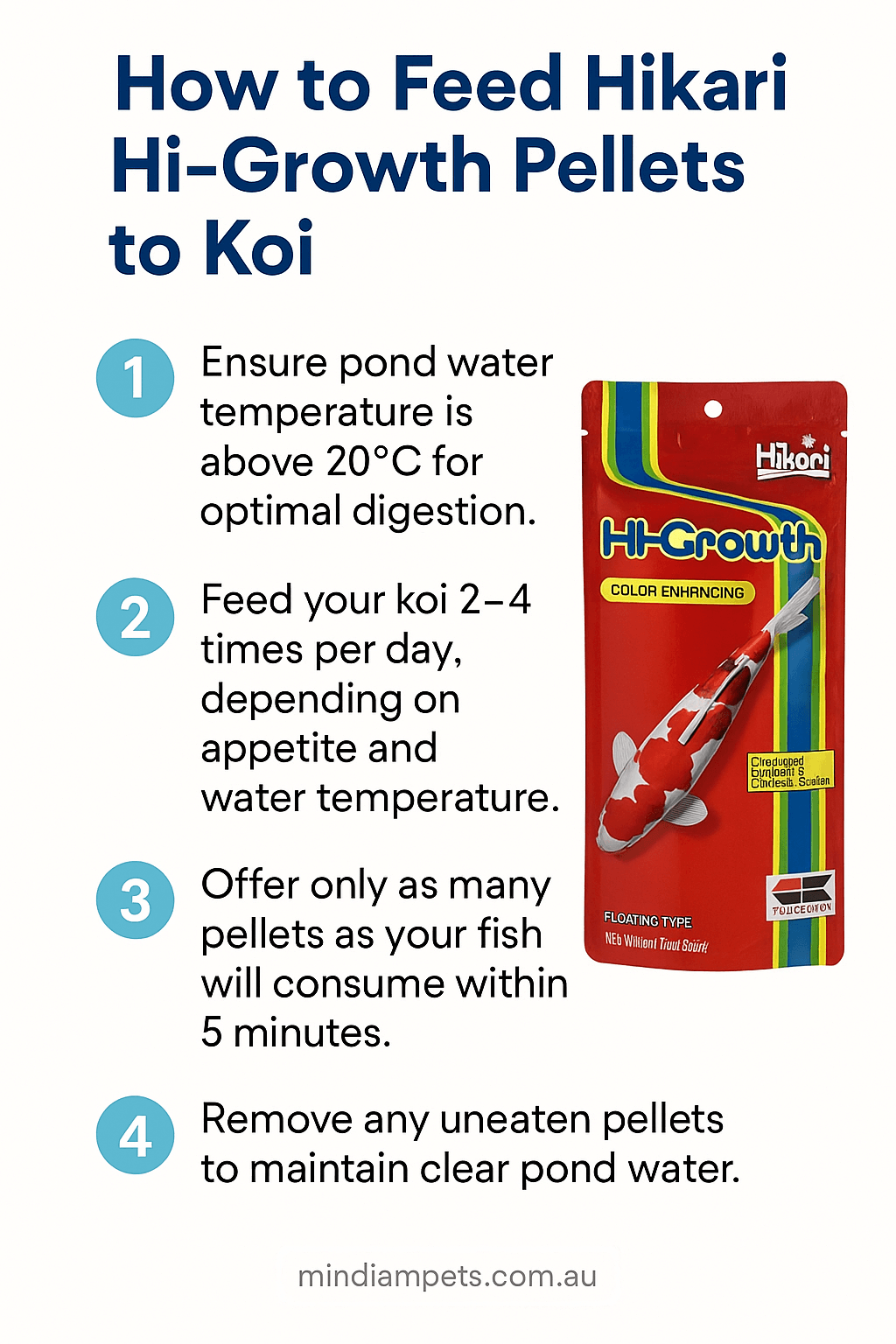 How to Feed Hikari Hi-Growth Pellets to Koi – Step-by-Step Guide
