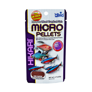 Hikari Micro Pellets – Colour-Enhancing Micro-Coated Fish Food for Small Mouth Fish – Highly Digestible & Flake Alternative – Mindiampets.com.au