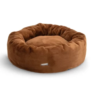 Snooza Luxe Fur Cuddler – Nutmeg – Short Pile Fur, Removable Covers, Machine Washable, Premium Comfort for Pets – Mindiampets.com.au
