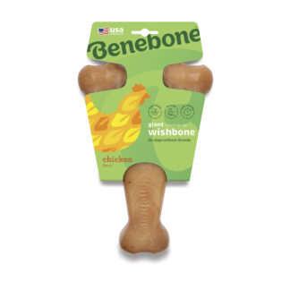 Benebone Chicken Wishbone | Durable Chew Toy with Real Chicken Flavor