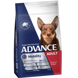 Advance – Adult Dog – Medium Breed – Mobility | 13kg | Joint, Bone & Metabolic Health | No Wheat or Soy | Australian Made Dog Food