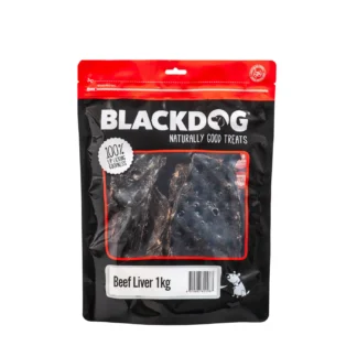 Black Dog Beef Liver treats – natural, high-protein dog treats made from 100% beef liver. Perfect for training, rewards, and daily snacking.
