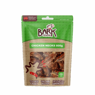 Bark & Beyond Chicken Necks are all-natural, grain-free treats perfect for training. Made in Australia with a soft crunch dogs love.