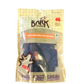 Bark & Beyond Roo Protein Patties are 100% kangaroo, rich in protein, antioxidants, and omega-3. No preservatives, additives, or fillers.
