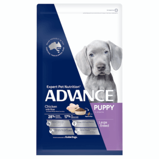 Advance Puppy Large Breed Chicken supports bone strength, joint health, and balanced growth with premium Australian-made ingredients.