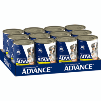 Advance Wet Puppy Food 700g supports healthy growth with balanced nutrition. Made in Australia, recommended by breeders for optimal puppy development.
