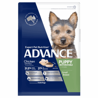 Advance Puppy Small Breed Rehydratable Chicken supports healthy growth, easy digestion, and hydration with premium Australian-made ingredients.