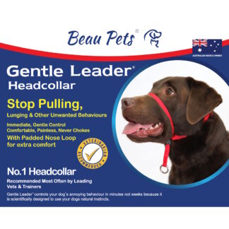 Control leash pulling, lunging, and barking in minutes with the Beau Pets Gentle Leader Headcollar in Black. Includes step-by-step training DVD.