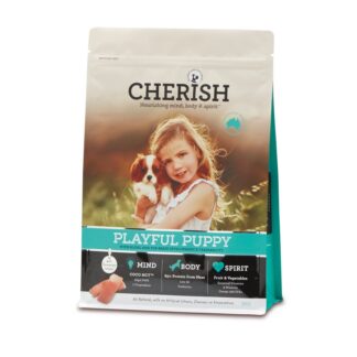 Give your puppy the best start. Cherish Playful Puppy blends COCO MCT™, Algal DHA, balanced protein, and low-GI ancient grains for brain, gut, and growth. Fast shipping Australia-wide.