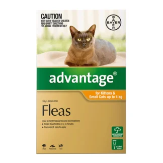 Advantage Flea Treatment for Kittens & Small Cats up to 4kg – Spot-On | Australia