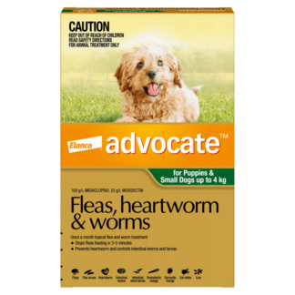 Advocate for Dogs – Fleas, Heartworm & Worms – Spot-On | 1 Tube
