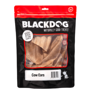 Blackdog Beef Ears are a natural, high-protein, low-fat chew for dogs of all sizes. 100% beef, Australian-made, and perfect as a healthy alternative to pig ears.