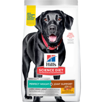 Hill’s – Science Diet – Adult Dog – Perfect Weight & Joint Support – Large Breed – 11.3kg | Mindiampets Australia