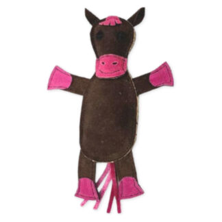 Meet Henry the Horse – a handmade buffalo suede dog toy filled with coconut fibre. Durable, biodegradable & eco-friendly fun for playful dogs Australia-wide.