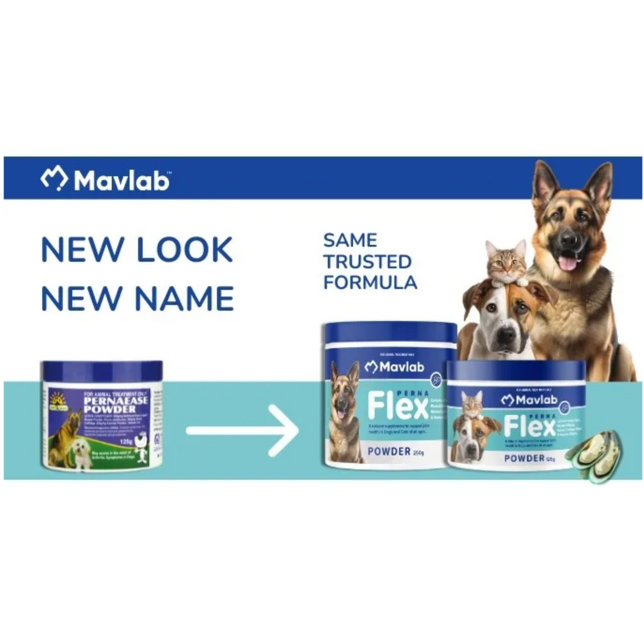 Mavlab – PERNAFlex Powder | Joint Health Supplement for Dogs and Cats | Mindiampets Australia