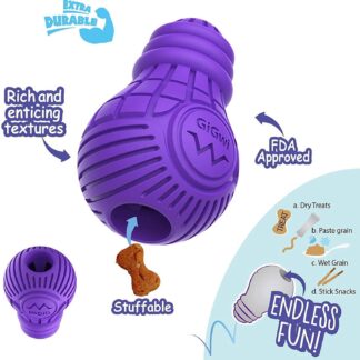 GiGwi – Treat Dispensing Bulb | Heavy-Duty Natural Rubber | Mindiampets Australia
