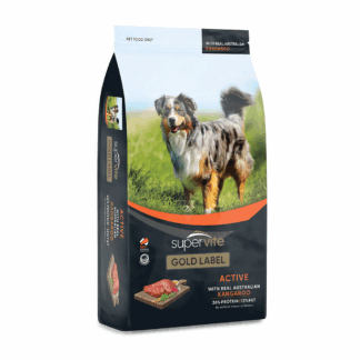 Supervite Gold Label – Adult Dog – Active Kangaroo | Complete Balanced Dog Food | Mindiampets Australia