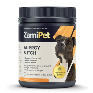 allergy support supplement for itchy dogs