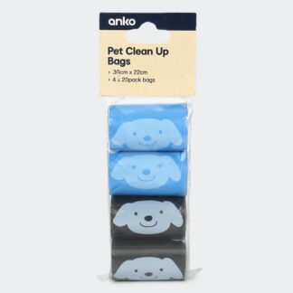 Pet Clean Up Bags 80 Pack - Assorted - Purchase from an Australian pet store near you